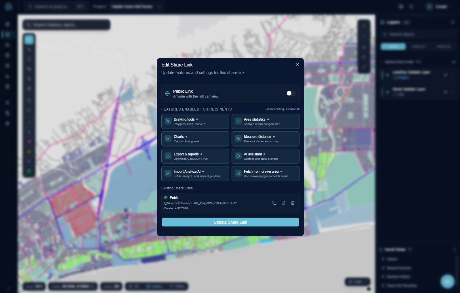 GeoStats analytics view